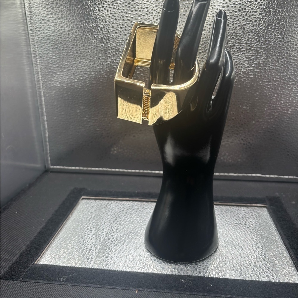 Gold Rectangular Clutch - Picture 2 of 4